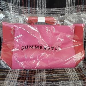 Summersalt pink neoprene tote